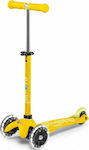 Micro Kids Scooter Mini Deluxe Led 3-Wheel for 2-5 Years Yellow