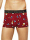 Diesel Men's Boxer Red with Patterns