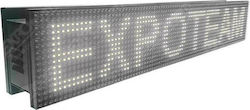 ExpoLedTeam LED Beschriftung Doppelseitig Wasserdicht 160x32cm Weiß