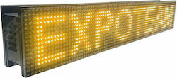 ExpoLedTeam Rolling LED Signs Double Sided Waterproof 160x16cm Yellow