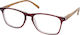 Eyelead Ε213 Reading Glasses +2.50 in Burgundy color Ε 213