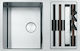 Franke Box Center BWX 120-41-27 3040100230 Unterbau Spüle Links Inox Satiniert B82xT52cm Silber
