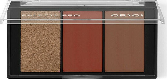 Grigi Pro Multi Palette Trio Eye Shadows in Pressed Powder Formulation