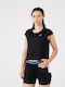 ASICS Future Tokyo Women's Athletic T-shirt Fast Drying with Sheer Polka Dot Black