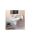 Fayans Set Neo 550 Wall Mounted Wall-mounted Sink Porcelain 55x44x20.5cm White