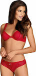 Obsessive Rougebelle Sensual Set Sexy Dessous-Set Red 145181