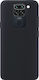 Silky Soft Touch Finish Back Cover Σιλικόνης Μαύρο (Redmi Note 9)