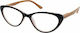 Eyelead E206 Women's Reading Glasses +0.75 in Burgundy color E 206