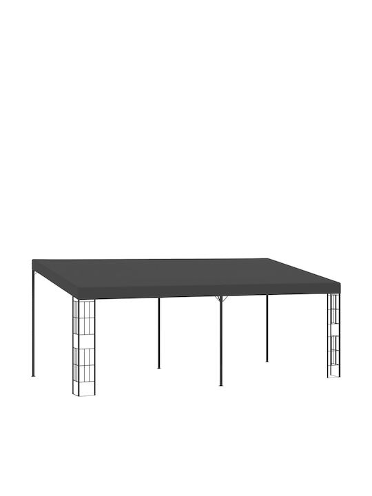 vidaXL Gazebo Garten Charcoal 6x3m