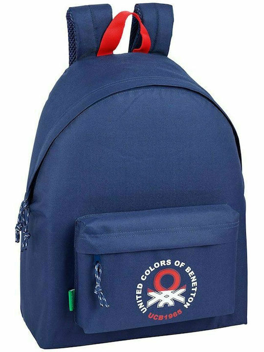 Benetton Navy Blue School Bag Backpack Elementary, Elementary in Blue color