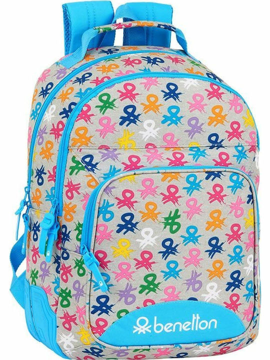 Benetton School Bag Backpack Elementary, Elementary Multicolored