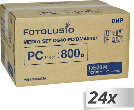 DNP DS 40 Media DS Φωτογραφικό Χαρτί Gloss Ρολό (10x15) για Εκτυπωτές Zink 25 Φύλλα