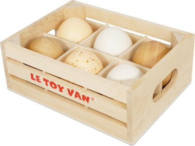 Le Toy Van Cooking Toy / Kitchen Utensils Καφάσι με Αυγά made of Wood for 3+ Years Old 6pcs TV190