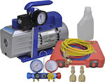 vidaXL Vacuum Pump Αντλία Κενού Μονοβάθμια με Σετ Ελέγχου Πίεσης 4 Εξόδων 3051395