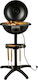 Hausberg HB 540 With Legs Electric Grill Grill 1600W with Lid and Adjustable Thermostat 34cmx34cmcm