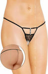 Softline 2461 Femei Sexy Șir de caractere cu decupaje Black 559124611