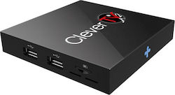 Clever TV Box CleverTV2 4K UHD with WiFi 2GB RAM and 16GB Storage Space with Android 9.0 Operating System