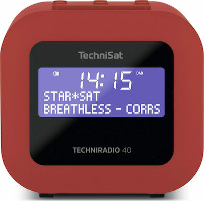 Technisat Techniradio 40 Tabletop Radio Rechargeable DAB+ with USB Red