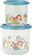 Sugar Booger Plastik Kinder Lunchset Hellblau