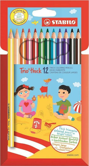 Stabilo Trio Thick Colored Pencil Set Package of 1 packages