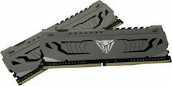 Patriot Viper Steel 64GB DDR4 RAM with 2 Modules (2x32GB) and 3600 Speed for Desktop