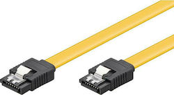 Powertech 7-Pin SATA III - 7-Pin SATA III Cable 50cm Κίτρινο (CAB-W024)