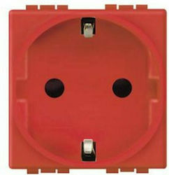 Legrand Living Light Single Power Safety Socket Red