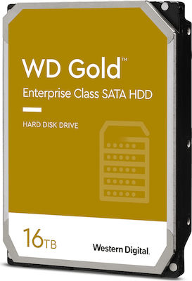 Western Digital Gold 16TB HDD Σκληρός Δίσκος 3.5" SATA III 7200rpm με 512MB Cache για Desktop