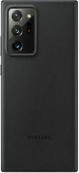 Samsung Leather Cover Back Cover Piele Negru (G...