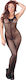 Mandy Mystery Net Catsuit Bodystocking Sexy Plasă Fără Chilot Negru