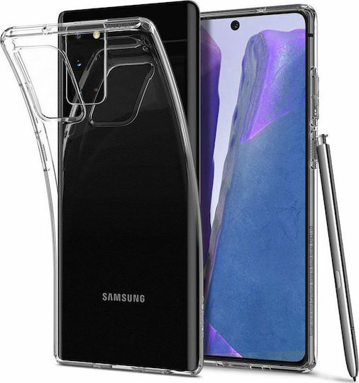 Spigen Liquid Crystal Back Cover Σιλικόνης Διάφανο (Galaxy Note 20)