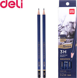 Deli Arte Nuevo Bleistift 3H Blau