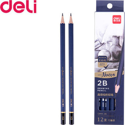 Deli Arte Nuevo Bleistift 2B Blau