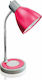 Office Lamp with Flexible Arm for Socket E27 in Pink Color