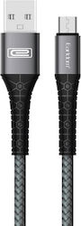 Earldom EC-091M EC-091M Braided USB 2.0 σε micro USB 1m Μαύρο