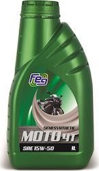 Feg 4T Полусинтетично Масло 15W-50 1л