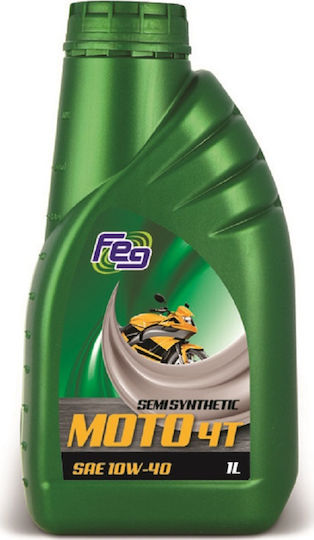 Feg 4T Semi-synthetic Motorcycle Oil for Four-Stroke Engines 10W-40 1lt