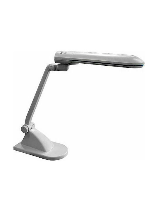 Office Lamp with Foldable Arm in Silver Color