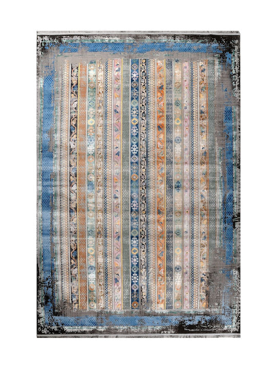 Tzikas Carpets 31637-110 Teppich Rechteckig Synthetisch mit Fransen Quares
