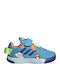 ActivePlay Cleofus Kids Sneakers with Scratch Signal Cyan / Royal Blue / Signal Orange