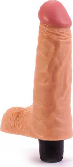 Lovetoy Real Feel with Scrotum Realistic Vibrator 17cm Carne