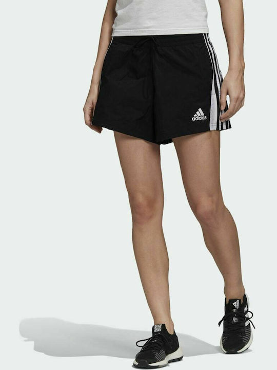 Adidas Colorblocked 3-Stripes Women's Sporty Shorts Black