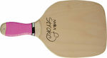 Amila Stroke Strandracket Beige 400gr mit Geradem Griff Rosa