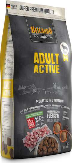 Belcando Adult Active 1kg Dry Food Grain-Free for Adult Medium & Large Breed Dogs with Poultry and Rice