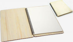 Notebook Spiral with Blank Pages Beige