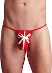 Svenjoyment Underwear String with Satin Bow Red
