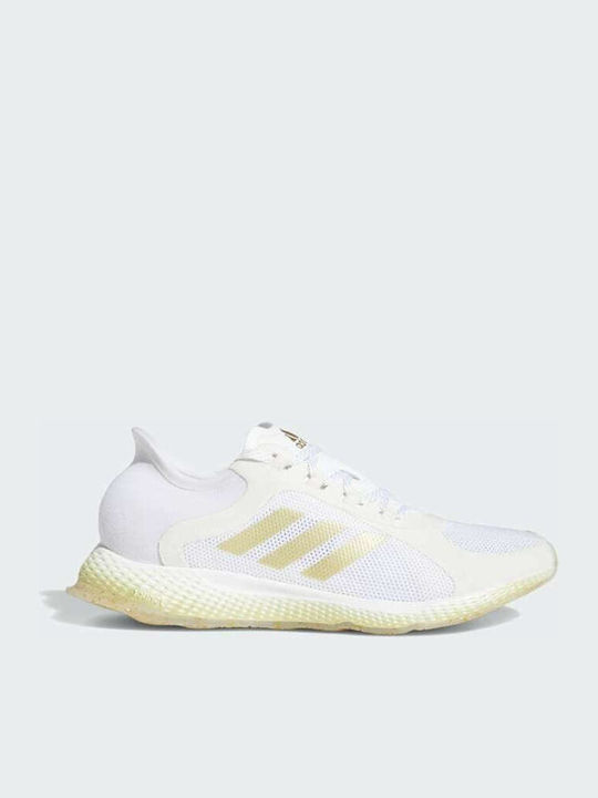 Adidas Focus BreatheIn Γυναικεία Αθλητικά Παπούτσια Running Cloud White / Gold Metallic