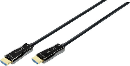 Digitus HDMI 2.0 Premium High Speed 4K 60Hz HDR Кабел HDMI Мъжки - HDMI Мъжки 10м Черен