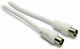 G&BL Cablu Antenă Coaxial de sex masculin - Coaxial de sex feminin Alb 5m (334)