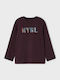 Kids' Shirt Long Sleeve Burgundy Ecofriends